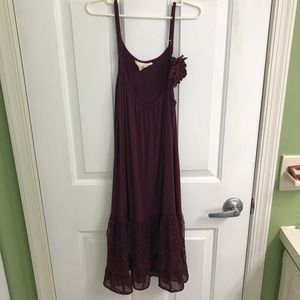 Maroon/plum color sun dress size small